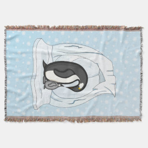 Davin en Annie the Penguins Throw Blanket Deken