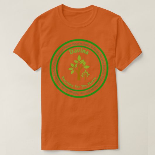 Davina Name Recycling U bent de Difference Reduc T-shirt (Design voorkant)