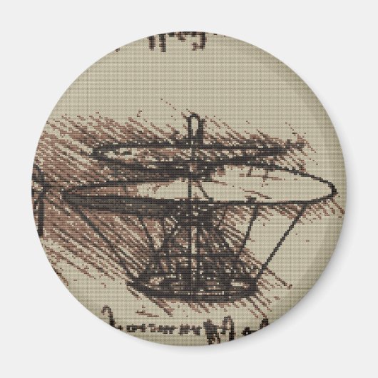 DAVINCI HELO Cross Stitch Design Magneet (Voorkant)