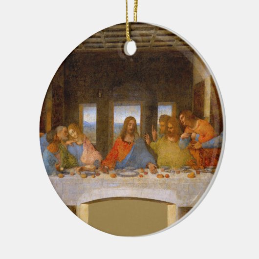 Davinci Last Supper, kunstwerk voor fijne kunst Keramisch Ornament (Links)
