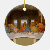 Davinci Last Supper, kunstwerk voor fijne kunst Keramisch Ornament (Achterkant)