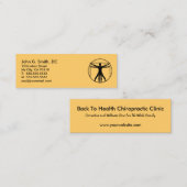 DaVinci Logo Mini Referral-chiropractor Visitekaartje (Voorkant / Achterkant)