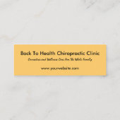 DaVinci Logo Mini Referral-chiropractor Visitekaartje (Achterkant)