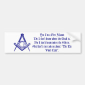 DaVinci Mason Bumpersticker (Voorkant)