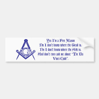 DaVinci Mason Bumpersticker