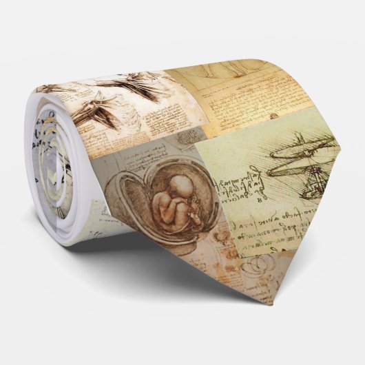 Davinci Sketches Stropdas (Opgerold)