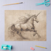 DaVinci Unicorn Sketch Tissuepapier (Craft)