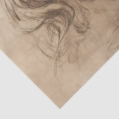 DaVinci Unicorn Sketch Tissuepapier (Detail)