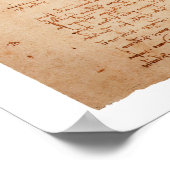 DaVinci Vitruviaans Man Poster (Hoek)