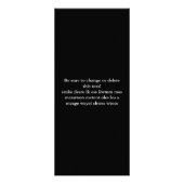 DaVinci Vitruvian Man Chakra kleuren Reclamekaart (Achterkant)