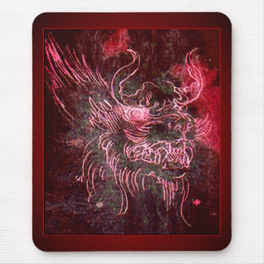 Davinci's Dragon Mousepad Muismat (Voorkant)