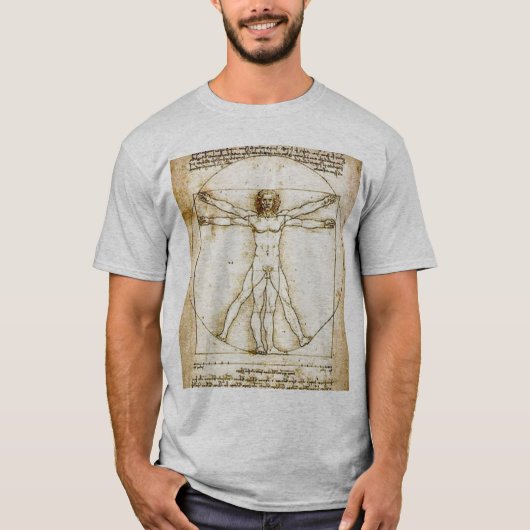 DaVinci's perfecte Man T-shirt (Voorkant)