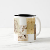 Davinvi's studie van de anatomie tweekleurige koffiemok (Voorkant rechts)