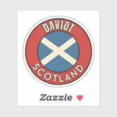 Daviot, Schotland Sticker (Vel)