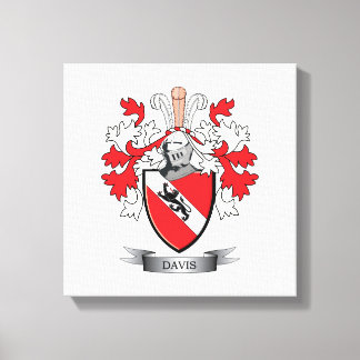 Davis Coat de Arms Canvas Afdruk