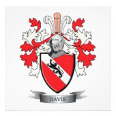 Davis Coat de Arms Foto Afdruk (Voorkant)