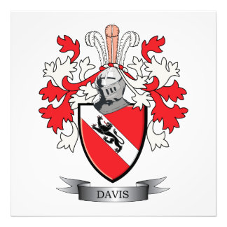 Davis Coat de Arms Foto Afdruk