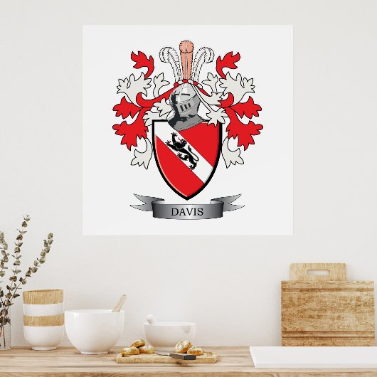 Davis Coat de Arms Poster (Keuken)