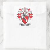 Davis Coat de Arms Vierkante Sticker (Tas)