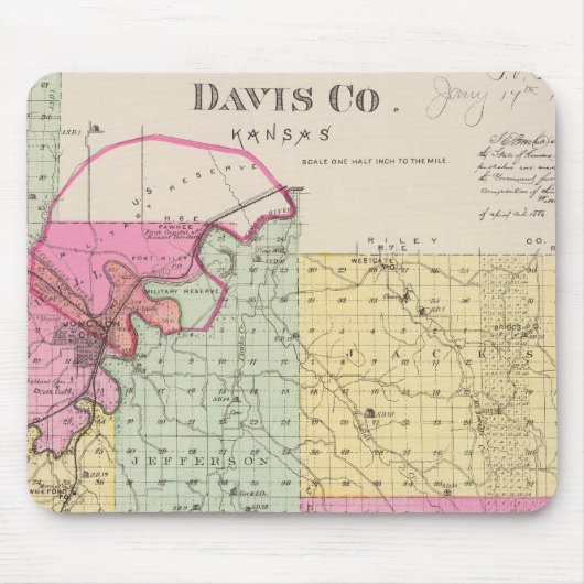 Davis County, Kansas Muismat (Voorkant)