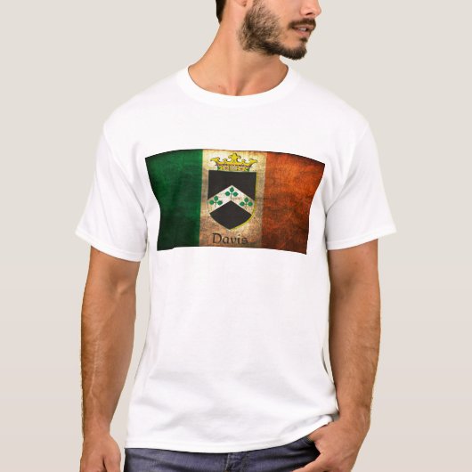 Davis Crest Ierse vlag T-shirt (Voorkant)