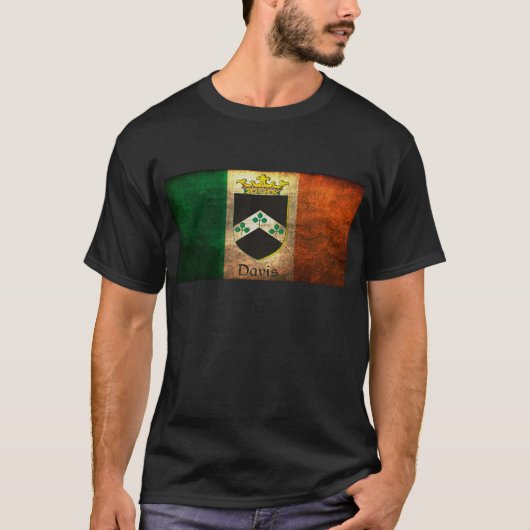 Davis Crest Ierse vlag T-shirt (Voorkant)