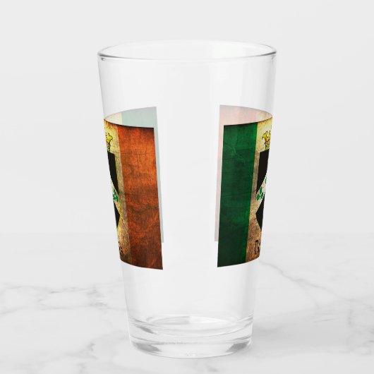 Davis Crest over Ierse vlag Glas (Links)