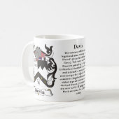 Davis Family Coat of Arms Mok (Voorkant links)