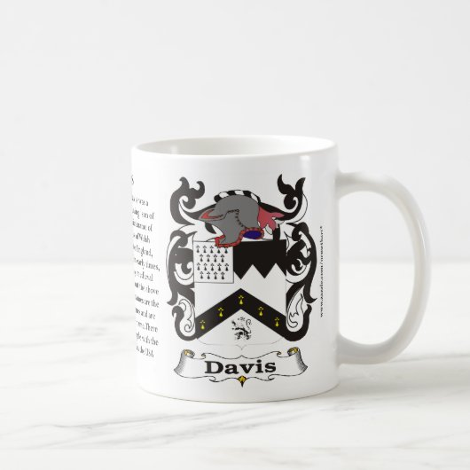 Davis Family Coat of Arms Mok (Rechts)