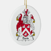 Davis Family Crest Keramisch Ornament (Rechts)
