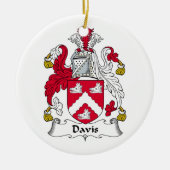 Davis Family Crest Keramisch Ornament (Voorkant)