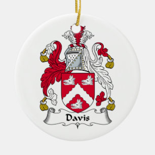 Davis Family Crest Keramisch Ornament
