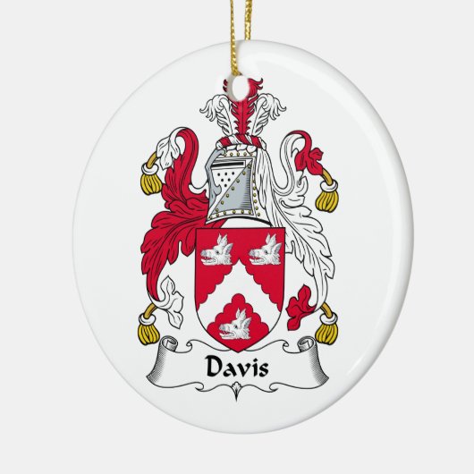 Davis Family Crest Keramisch Ornament (Links)