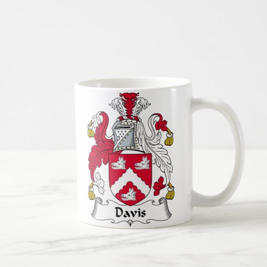 Davis Family Crest Koffiemok (Rechts)
