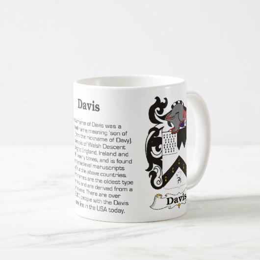 Davis Family Crest Mok (Voorkant rechts)