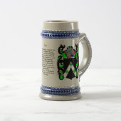 Davis Family Crest Stein Bierpul (Voorkant rechts)