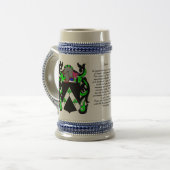Davis Family Crest Stein Bierpul (Voorkant links)