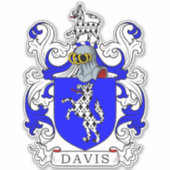 Davis Family Crest Sticker (Voorkant)