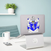 Davis Family Crest Sticker (Laptop op bureau)