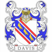 Davis Family Crest Sticker (Voorkant)