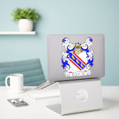 Davis Family Crest Sticker (Laptop op bureau)