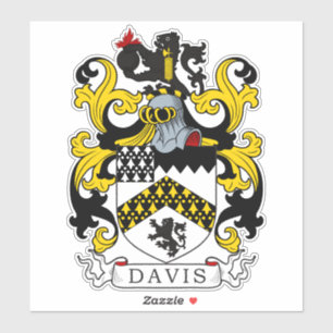 Davis Family Crest Sticker