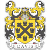 Davis Family Crest Sticker (Voorkant)