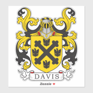 Davis Family Crest Sticker
