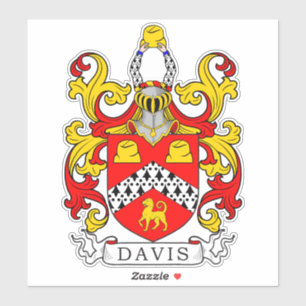 Davis Family Crest Sticker