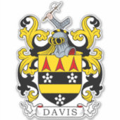 Davis Family Crest Sticker (Voorkant)