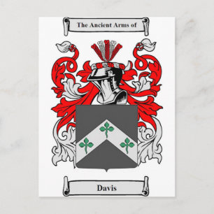 Davis (Ierland) wapenschild Briefkaart