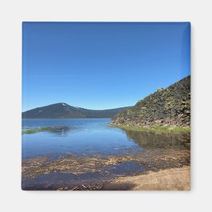 Davis Lake met Lava Rocks, Oregon Magneet