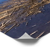 Davis Lake met Lava Rocks, Oregon Poster (Hoek)