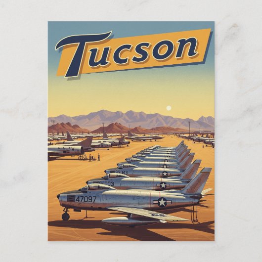 Davis-Monthan Air Force Base Tuscon Arizona Travel Briefkaart (Voorkant)
